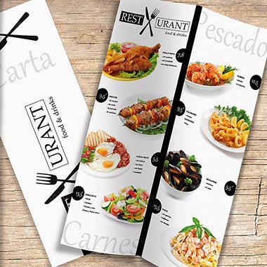diseño de cartas de menu